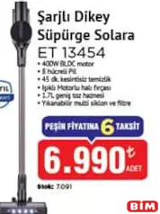 ARNİCA SOLARA ET 13454 ŞARJLI DİKEY SÜPÜRGE ARNİCA SOLARA ET 13454 ŞARJLI DİKEY SÜPÜRGE